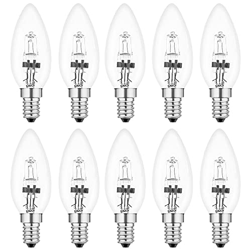 NCC-Licht 10 x Halogen Leuchtmittel Kerze 18W E14 klar 204lm warmweiß 2900K dimmbar NCC-Licht 10 x Halogen Leuchtmittel Kerze 18W E14 klar 204lm warmweiß 2900K dimmbar von NCC-Licht