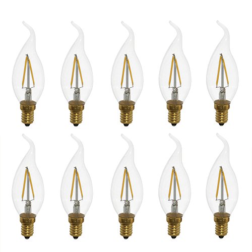 NCC-Licht 10 x LED Filament Kerze Windstoß 2W wie 25W klar E14 220lm NCC-Licht 10 x LED Filament Kerze Windstoß 2W wie 25W klar E14 220lm von NCC-Licht