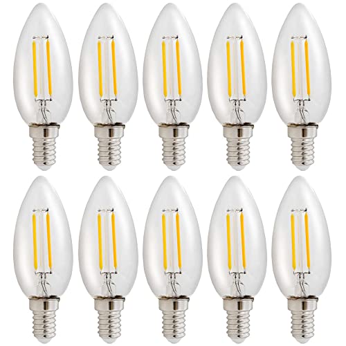 NCC-Licht 10 x LED Filament Leuchtmittel Kerze C35 1W E14 klar 110lm 827 warmweiß 2700K NCC-Licht 10 x LED Filament Leuchtmittel Kerze C35 1W E14 klar 110lm 827 warmweiß 2700K von NCC-Licht