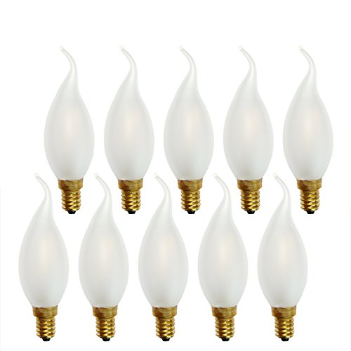 NCC-Licht 10 x LED Filament Windstoß Kerze 4W = 40W E14 MATT Glühlampe Glühbirne extra warmweiß 2200K DIMMBAR NCC-Licht 10 x LED Filament Windstoß Kerze 4W = 40W E14 MATT Glühlampe Glühbirne extra warmweiß 2200K DIMMBAR von NCC-Licht
