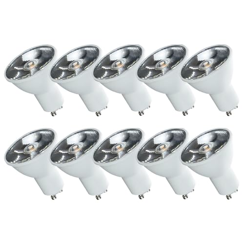 NCC-Licht 10 x LED Leuchtmittel Reflektor 6W GU10 500lm Tageslicht 6000K kaltweiß Spot 10° von NCC-Licht