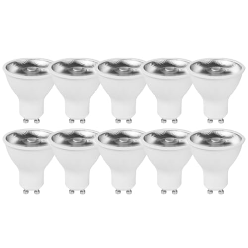 NCC-Licht 10 x LED Leuchtmittel Reflektor 6W GU10 Linse 435lm Tageslicht 6500K kaltweiß Spot 10° von NCC-Licht
