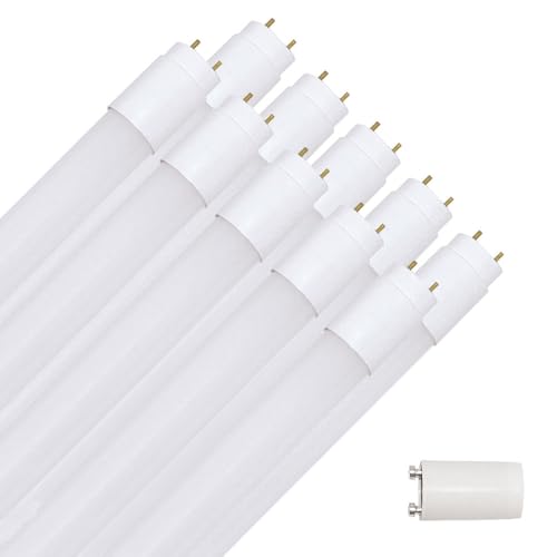 NCC-Licht 10 x LED Leuchtmittel T8 Röhre 45cm 8W G13 800lm 830 Warmweiß 3000K inklusive Starter von NCC-Licht