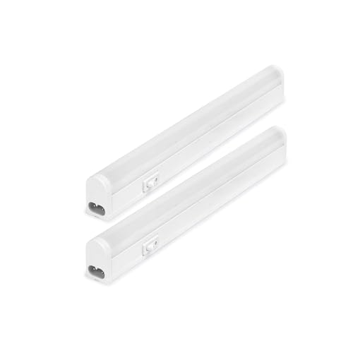 NCC-Licht 2 x LED Unterbauleuchte Lightbar Connect Linex 30cm Weiß IP20 Neutralweiß 4000K mit Schalter von NCC-Licht