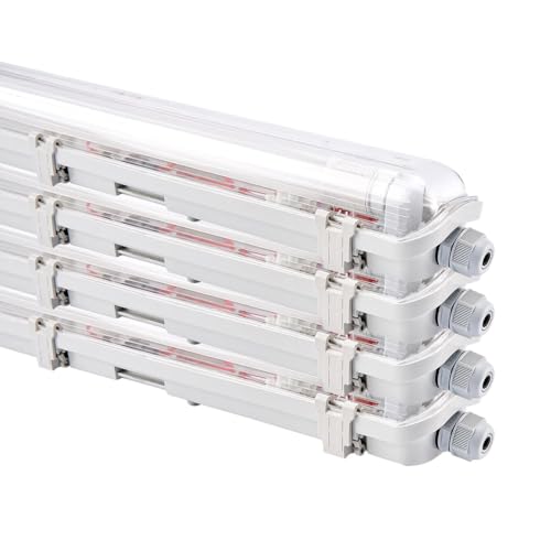 NCC-Licht 4 x LED Feuchtraumleuchte Eco Wannenleuchte 150cm 1 x 22W T8 Röhre 2200lm Neutralweiß 4000K IP65 NCC-Licht 4 x LED Feuchtraumleuchte Eco Wannenleuchte 150cm 1 x 22W T8 Röhre 2200lm Neutralweiß 4000K IP65 von NCC-Licht