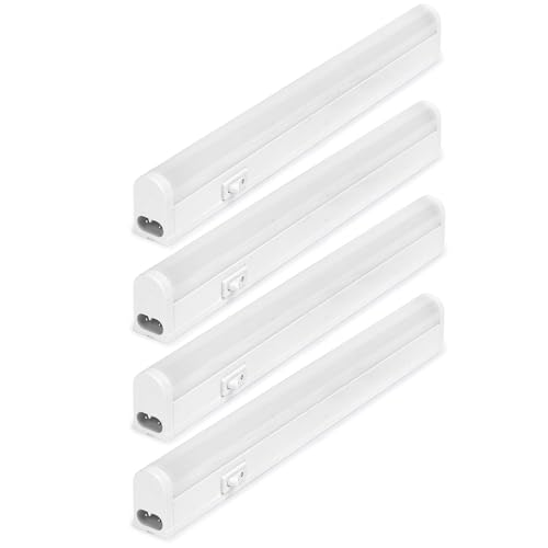 NCC-Licht 4 x LED Unterbauleuchte Lightbar Connect Linex 30cm Weiß IP20 Neutralweiß 4000K mit Schalter von NCC-Licht