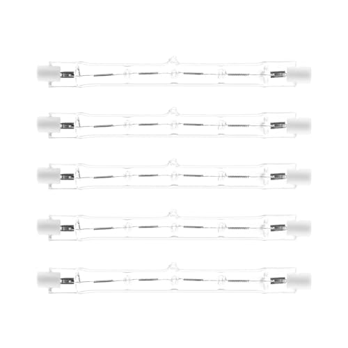 NCC-Licht 5 x Eco Halogen Leuchtmittel 200 Watt Halogenstab R7s 118mm, Arbeitsleuchte und Stehleuchten von NCC-Licht