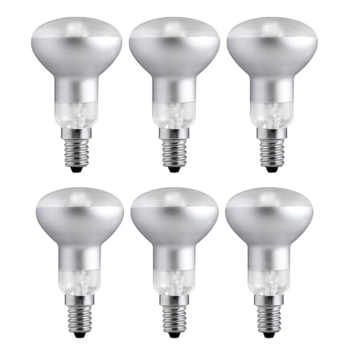 NCC-Licht 6 x Eco Halogen Leuchtmittel R50 Reflektor 30° 28W E14 warmweiß, stufenlos dimmbar, Ersatz für Reflektorlampe 40W von NCC-Licht