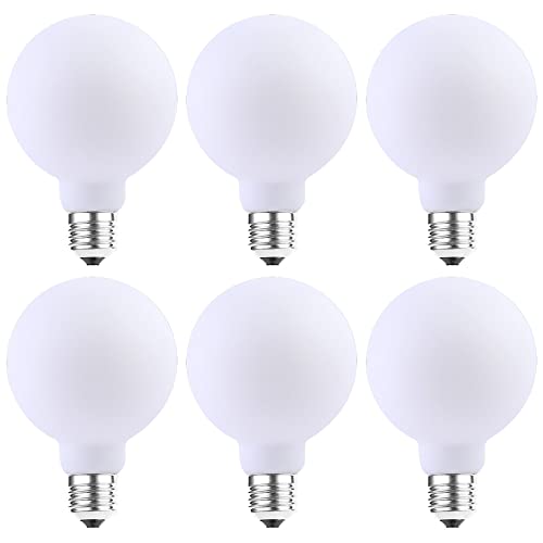 NCC-Licht 6 x LED Filament Leuchtmittel Globe G95 12W E27 opal 1521lm warmweiß 2700K von NCC-Licht