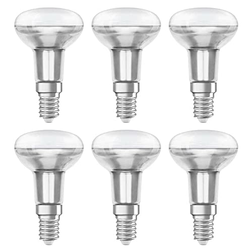 NCC-Licht 6 x LED Leuchtmittel E14 Fassung Reflektorform R50 4,3W = 60W 345lm warmweiße Lichtfarbe von NCC-Licht