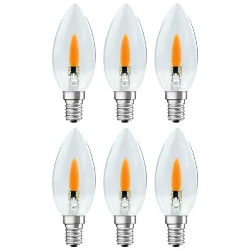 NCC-Licht 6 x LED Leuchtmittel Kerze C35 klar 1W E14, Flammeneffekt, Ersatz für Flackerkerze NCC-Licht 6 x LED Leuchtmittel Kerze C35 klar 1W E14, Flammeneffekt, Ersatz für Flackerkerze von NCC-Licht