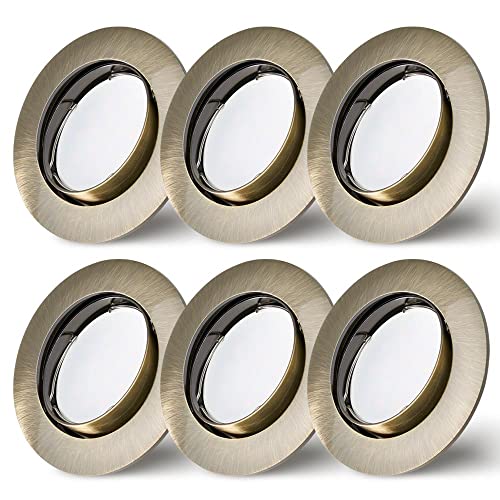 NCC-Licht 6er Set Einbaustrahler Messing grün Ø68mm Lochbohrung mit LED Modul 5 Watt 400 Lumen Warmweiß 2700K ultra flach 30mm schwenkbar NCC-Licht 6er Set Einbaustrahler Messing grün Ø68mm Lochbohrung mit LED Modul 5 Watt 400 Lumen Warmweiß 2700K ultra flach 30mm schwenkbar von NCC-Licht