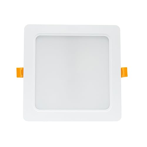 NCC-Licht LED Einbauleuchte Downlight DURE 3 Weiß eckig 17x17cm IP54 18W 2200lm Neutralweiß 4000K 110° von NCC-Licht