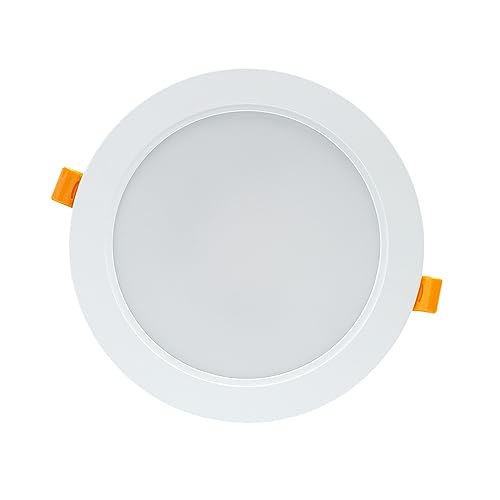 NCC-Licht LED Einbauleuchte Downlight DURE 3 Weiß rund Ø17cm IP54 18W 2200lm warmweiß 3000K 110° von NCC-Licht