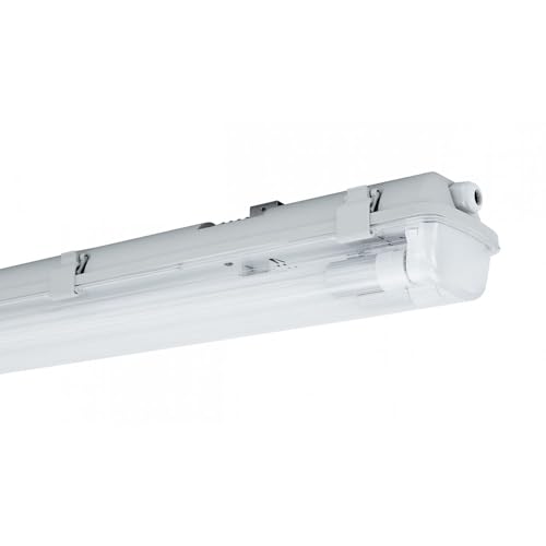 NCC-Licht LED Feuchtraumleuchte Wannenleuchte 127cm IP65 für 2 x T8 LED Röhre G13 120cm von NCC-Licht