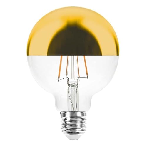 NCC-Licht LED Filament Globe G95 5W = 43W E27 Kopfspiegel Gold 520lm warmweiß 2700K DIMMBAR von NCC-Licht