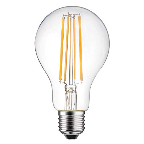 NCC-Licht LED Filament Leuchtmittel Birnenform 12W = 110W E27 klar 1500lm warmweiß 2700K von NCC-Licht