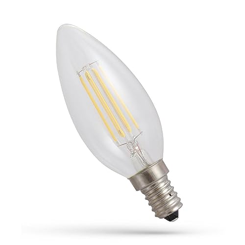 NCC-Licht LED Filament Leuchtmittel C35 Kerze 5,5W E14 klar 800lm warmweiß 2700K DIMMBAR von NCC-Licht