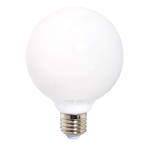 NCC-Licht LED Filament Leuchtmittel Globe G120 6W = 60W E27 opal matt 360° warmweiß 2700K von NCC-Licht