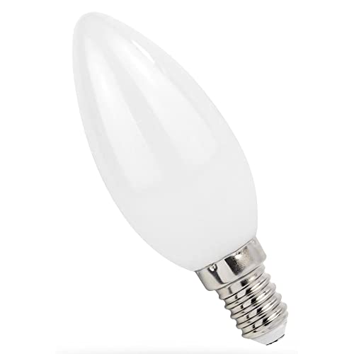 NCC-Licht LED Filament Leuchtmittel Kerze C35 1W E14 matt 110lm 840 neutralweiß 4000K von NCC-Licht