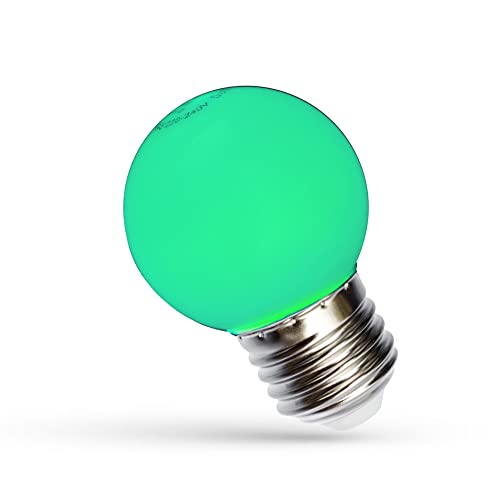 NCC-Licht LED Leuchtmittel Tropfenform Kugel G45 1W E27 Grün 270° von NCC-Licht