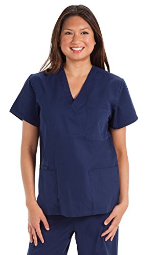 NCD Medical/Prestige Medical 302-NAV-XS Scrub Top, Marineblau, XS von NCD Medical/Prestige Medical