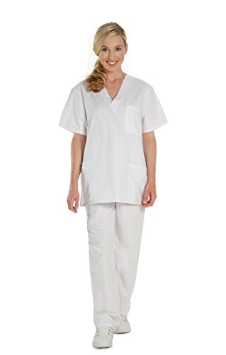 NCD Medical/Prestige Medical 401-WHT-S Scrub Pants, Weiß, S von NCD Medical/Prestige Medical