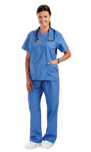 NCD Medical/Prestige Medical L 50401-1 scrub top, Blau Ciel, L von NCD Medical/Prestige Medical