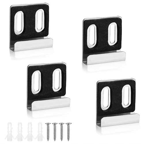 4 Stück Doppelloch Spiegelhalterung Wand, 304 Edelstahl Spiegelhalter Kit Spiegelbefestigung U Winkel Spiegel Halterung Spiegelaufhänger mit Dübel und Schrauben 4 Stück Doppelloch Spiegelhalterung Wand, 304 Edelstahl Spiegelhalter Kit Spiegelbefestigung U Winkel Spiegel Halterung Spiegelaufhänger mit Dübel und Schrauben von NCOALE