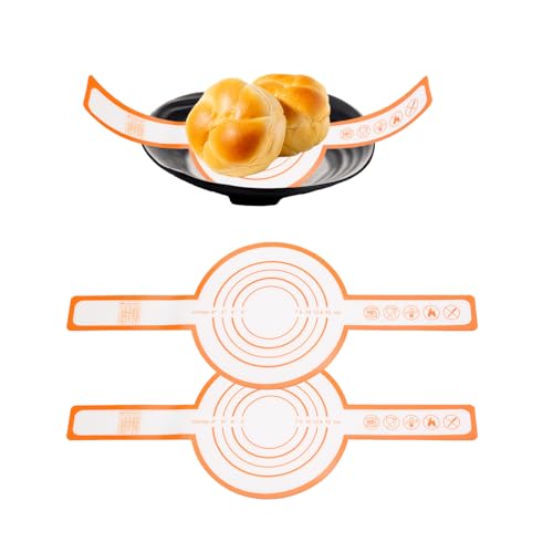 Silikon-Backmatte mit langem Stiel, Antihaft-Backmatte mit Maßangaben für Dutch Oven Brotbacken, wiederverwendbare Silikon-Backbleche Silikon-Backmatte mit langem Stiel, Antihaft-Backmatte mit Maßangaben für Dutch Oven Brotbacken, wiederverwendbare Silikon-Backbleche von NCONCO