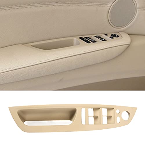 NCOUUOCN Hauptfahrtürgriff für BMW E70 E71 X5 X6 Türgriff Fahrersitz LHD Innentür Armlehne Innenverkleidung Pull Trim Cover (Beige/LHD) von NCOUUOCN