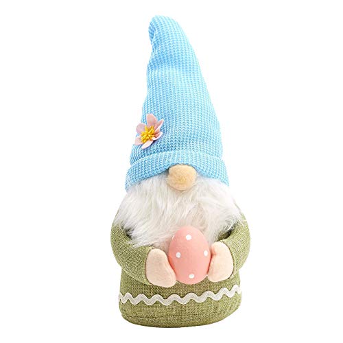 Ostern Deko Wichtel Handgemachte, Plüsch Osterhasen Zwerg, Frühlingdeko Handgemachte Osterpuppe Geschenke Osternschmuck, Hase Deko Tischdekoration, für Kinder Home Decorations Familie Innen Draußen von NCQiFei