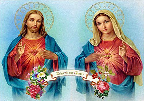 NCTQWET 5D Diamond Painting Set Jesus Maria Diamant Malerei Kit Full Diamant Painting Bilder Erwachsene und Kinder DIY Crystal Strass Stickerei Kunsthandwerk für Home Wand Decor, 30x40cm von NCTQWET