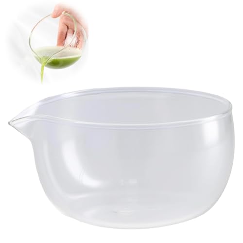 NCZCDZSW 350 ml Saucenschale, Matcha-Schale aus Glas mit Ausgießer, Transparent Saucenschale Glasschale Matcha Bowl, Glasschüssel Servierschalen Set für die Küche zu Hause, Transparent NCZCDZSW 350 ml Saucenschale, Matcha-Schale aus Glas mit Ausgießer, Transparent Saucenschale Glasschale Matcha Bowl, Glasschüssel Servierschalen Set für die Küche zu Hause, Transparent von NCZCDZSW