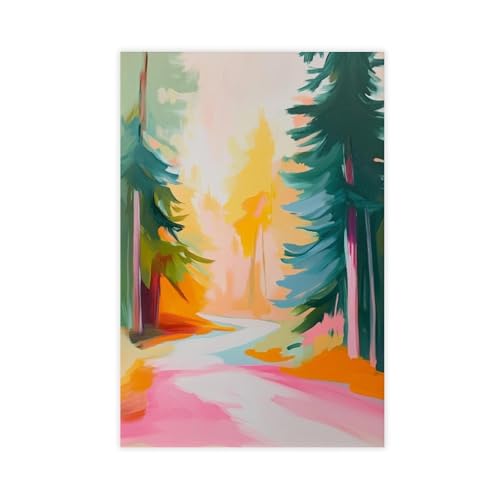 NDGSA Abstrakte bunte Wald-Aquarellmalerei, Leinwand-Poster, Wandkunst, Dekordruck, Bild Gemälde für Wohnzimmer, Schlafzimmer, Dekoration, 40 x 60 cm NDGSA Abstrakte bunte Wald-Aquarellmalerei, Leinwand-Poster, Wandkunst, Dekordruck, Bild Gemälde für Wohnzimmer, Schlafzimmer, Dekoration, 40 x 60 cm von NDGSA