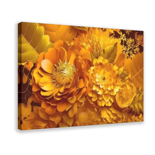 NDGSA Goldener Blumenstrauß, Pflanzendruck, 2 Leinwand-Poster, Schlafzimmer, Dekoration, Landschaft, Büro, Raumdekoration, Geschenk, 30 x 45 cm NDGSA Goldener Blumenstrauß, Pflanzendruck, 2 Leinwand-Poster, Schlafzimmer, Dekoration, Landschaft, Büro, Raumdekoration, Geschenk, 30 x 45 cm von NDGSA