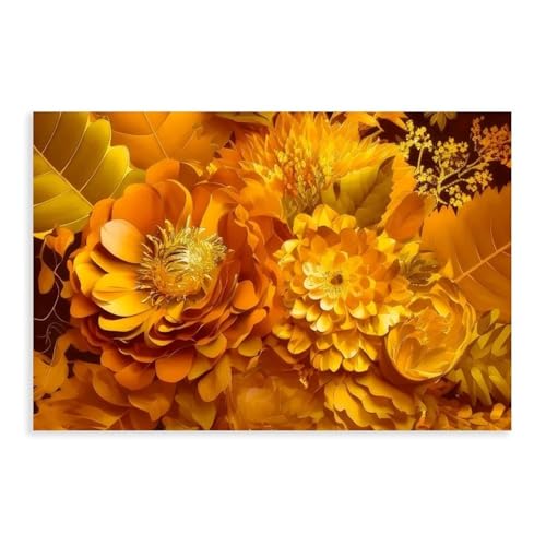 NDGSA Goldener Blumenstrauß, Pflanzendruck, 2 Leinwand-Poster, Schlafzimmer, Dekoration, Landschaft, Büro, Raumdekoration, Geschenk, 60 x 90 cm NDGSA Goldener Blumenstrauß, Pflanzendruck, 2 Leinwand-Poster, Schlafzimmer, Dekoration, Landschaft, Büro, Raumdekoration, Geschenk, 60 x 90 cm von NDGSA