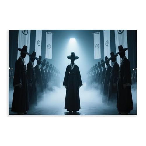 NDGSA Leinwand-Poster, Motiv: Surreal, gesichtslose, koreanische Männer, Wandkunst, Dekordruck, Bild Gemälde für Wohnzimmer, Schlafzimmer, Dekoration, 60 x 90 cm NDGSA Leinwand-Poster, Motiv: Surreal, gesichtslose, koreanische Männer, Wandkunst, Dekordruck, Bild Gemälde für Wohnzimmer, Schlafzimmer, Dekoration, 60 x 90 cm von NDGSA