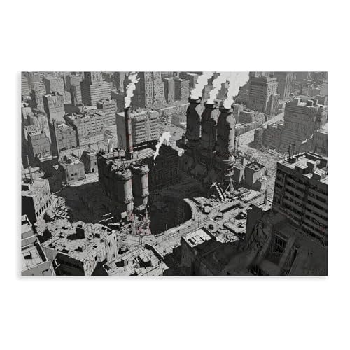NDGSA Leinwandposter "The Huge Factories And Buildings That Were Destroyed", Wandkunst, Dekor, Bild, Gemälde für Wohnzimmer, Schlafzimmer, Dekoration, 50 x 75 cm NDGSA Leinwandposter "The Huge Factories And Buildings That Were Destroyed", Wandkunst, Dekor, Bild, Gemälde für Wohnzimmer, Schlafzimmer, Dekoration, 50 x 75 cm von NDGSA