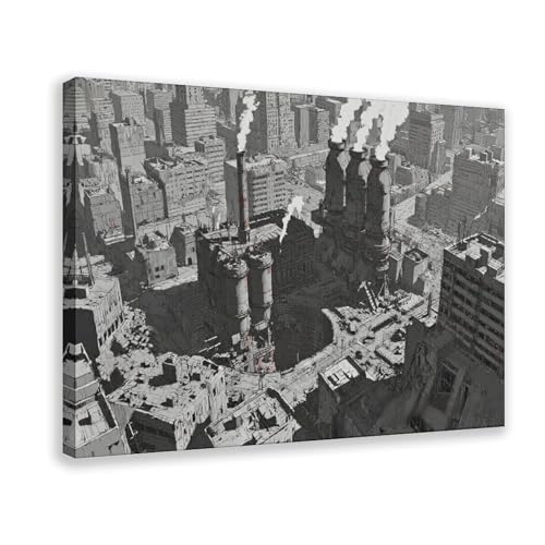 NDGSA Leinwandposter "The Huge Factories And Buildings That Were Destroyed", Wandkunst, Dekordruck, Bild Gemälde für Wohnzimmer, Schlafzimmer, Dekoration, 30 x 45 cm NDGSA Leinwandposter "The Huge Factories And Buildings That Were Destroyed", Wandkunst, Dekordruck, Bild Gemälde für Wohnzimmer, Schlafzimmer, Dekoration, 30 x 45 cm von NDGSA