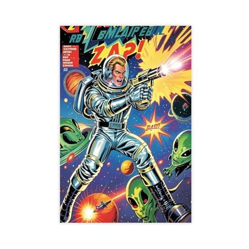 NDGSA Leinwandposter "The Spaceship Captain Wears A Retro Silver Spacesuit", Wandkunst, Dekor, Bild, Gemälde für Wohnzimmer, Schlafzimmer, Dekoration, 40 x 60 cm NDGSA Leinwandposter "The Spaceship Captain Wears A Retro Silver Spacesuit", Wandkunst, Dekor, Bild, Gemälde für Wohnzimmer, Schlafzimmer, Dekoration, 40 x 60 cm von NDGSA