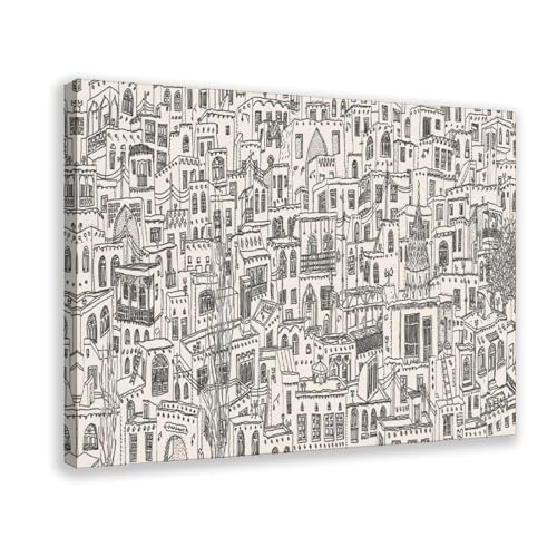 NDGSA Leinwandposter mit Panorama-Linienzeichnung islamischer Architektur, Wandkunst, Dekordruck, Gemälde für Wohnzimmer, Schlafzimmer, Dekoration, 30 x 45 cm NDGSA Leinwandposter mit Panorama-Linienzeichnung islamischer Architektur, Wandkunst, Dekordruck, Gemälde für Wohnzimmer, Schlafzimmer, Dekoration, 30 x 45 cm von NDGSA