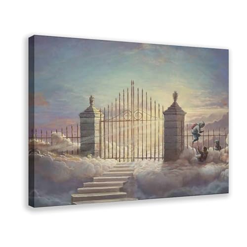 NDGSA Ölgemälde auf Leinwand, Motiv: Surreales Paradiestor, Wandkunst, Dekordruck, Gemälde für Wohnzimmer, Schlafzimmer, Dekoration, 20 x 30 cm NDGSA Ölgemälde auf Leinwand, Motiv: Surreales Paradiestor, Wandkunst, Dekordruck, Gemälde für Wohnzimmer, Schlafzimmer, Dekoration, 20 x 30 cm von NDGSA