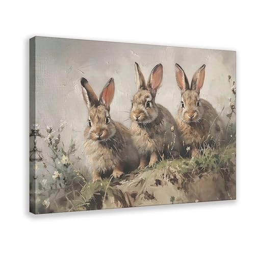 NDGSA Ölgemälde mit Osterhasen, Frühlingsmotiv, Leinwand, Poster, Schlafzimmer, Dekoration, Landschaft, Büro, Raumdekoration, Geschenk, 30 x 45 cm NDGSA Ölgemälde mit Osterhasen, Frühlingsmotiv, Leinwand, Poster, Schlafzimmer, Dekoration, Landschaft, Büro, Raumdekoration, Geschenk, 30 x 45 cm von NDGSA