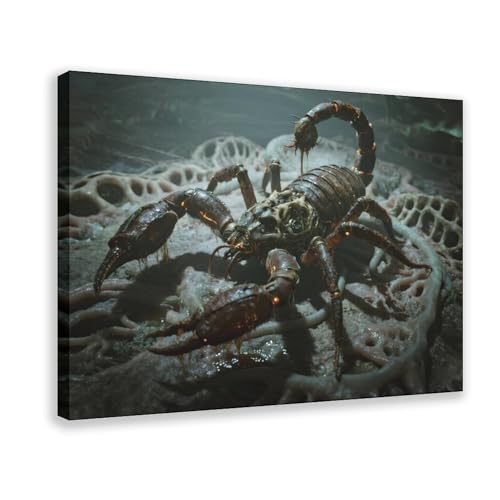 NDGSA Seltsamer biologischer mechanischer Skorpion-Leinwand-Poster, Wandkunst, Dekordruck, Bild, Gemälde für Wohnzimmer, Schlafzimmer, Dekoration, 30 x 45 cm NDGSA Seltsamer biologischer mechanischer Skorpion-Leinwand-Poster, Wandkunst, Dekordruck, Bild, Gemälde für Wohnzimmer, Schlafzimmer, Dekoration, 30 x 45 cm von NDGSA