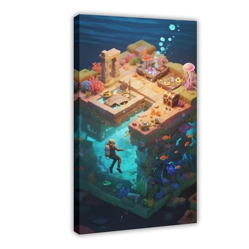 NDGSA Surreal Leinwandposter "Deep Sea Diver", Wandkunst, Dekordruck, Bild Gemälde für Wohnzimmer, Schlafzimmer, Dekoration, 30 x 45 cm NDGSA Surreal Leinwandposter "Deep Sea Diver", Wandkunst, Dekordruck, Bild Gemälde für Wohnzimmer, Schlafzimmer, Dekoration, 30 x 45 cm von NDGSA