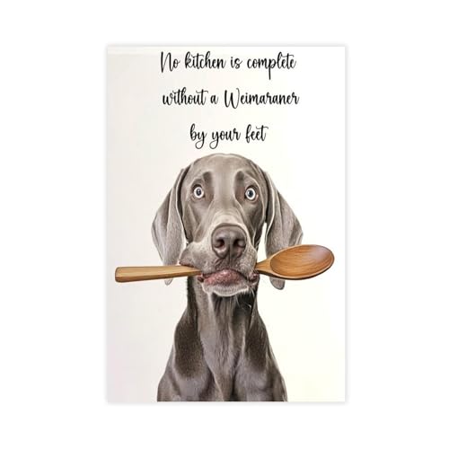 NDGSA Weimaraner Hunde-Küchen-Poster, Kunst-Leinwand-Poster, Schlafzimmerdekoration, Landschaft, Büro, Raumdekoration, Geschenk, 60 x 90 cm NDGSA Weimaraner Hunde-Küchen-Poster, Kunst-Leinwand-Poster, Schlafzimmerdekoration, Landschaft, Büro, Raumdekoration, Geschenk, 60 x 90 cm von NDGSA