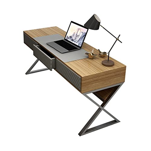 Computertisch, moderner Luxus-Schreibtisch, Laptop-Schreibtisch, Holz-Leder-Dekoration, PC-Schreibtisch, Heimbüro-Möbel, PC-Arbeitsplatz, Arbeitstisch mit großen Schubladen für den Arbeitsplatz i von NDKSZHEQ