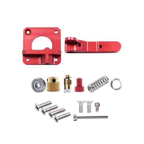 NDKSZHEQ Upgrade MK8 Red Remote Extruder Kompatibel mit 3D-Drucker Vollmetall-Extruder Rechts Links Hand 1,75 Filament 3D-Druckerteil(Right) von NDKSZHEQ