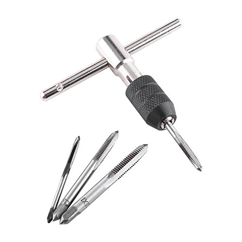 Metrisches Gewindebohrer- Und Schneideisen-Set, 4-teiliges Metrisches Gewindebohrer-Set, Windeisen, Bohrer- Und Gewindebohrer-Set, Handgewindebohrer, Gewindebohrer M3, M4, M5, M6 Mit Verstellbarem Win Metrisches Gewindebohrer- Und Schneideisen-Set, 4-teiliges Metrisches Gewindebohrer-Set, Windeisen, Bohrer- Und Gewindebohrer-Set, Handgewindebohrer, Gewindebohrer M3, M4, M5, M6 Mit Verstellbarem Win von NDNCZDHC